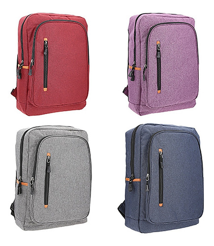 Imagen 4 de 10 de Mochila Para Laptop De 16 Pulgadas Con 3 Compartimentos