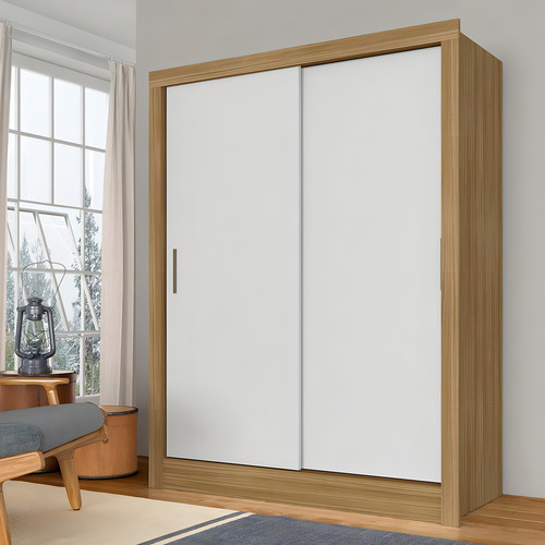 Guarda Roupa Solteiro Nanda 2 Pts Boreal/branco - M A