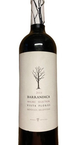 Vino Barrandica Antucura Malbec X 750 Cc 2011