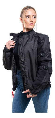 Imagen 3 de 8 de Campera Moto Stav Lady Protection Abrasion Control