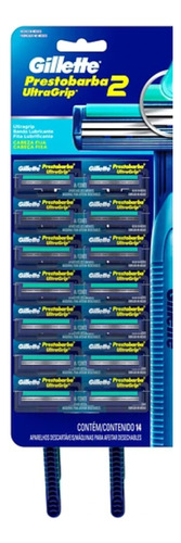 Gillette Prestobarba Ultragrip 2 Hojas Pack De 14 Unidades