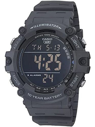 Reloj Casio De Resina De Cuarzo Para Hombre, Azul, 27,63 (mo