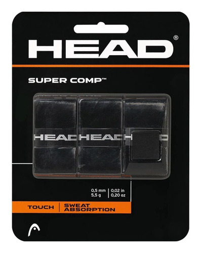 Blister Head Conteniendo 3 Cubre Grips Negros - Menpi