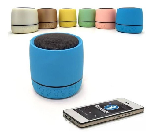 Caixa De Som Portátil Bluetooth Ws-2922 Varias Cores Cor Azul