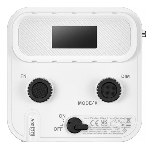 Lámpara Godox Ml60iibi Led Bicolor Para Video Estructura Blanco Luz Blanco Frío