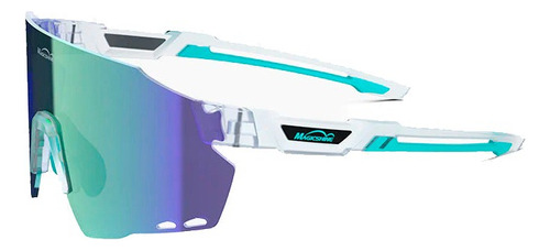 Lentes Para Ciclismo Magicshine Classic Lake Placid Color de la lente Azul acero Color del armazón Blanco