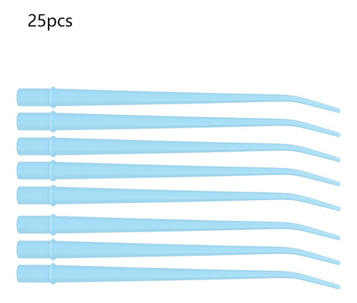 25 Puntas De Aspirador Quirúrgico Dental, Saliva Desechable