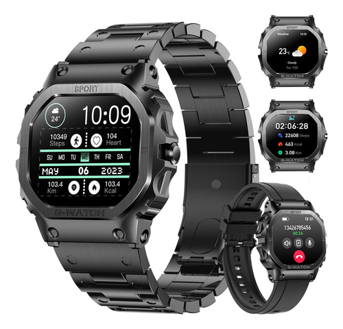 Reloj Inteligente Mujeres Hombre Deportivo Llamada Bluetooth