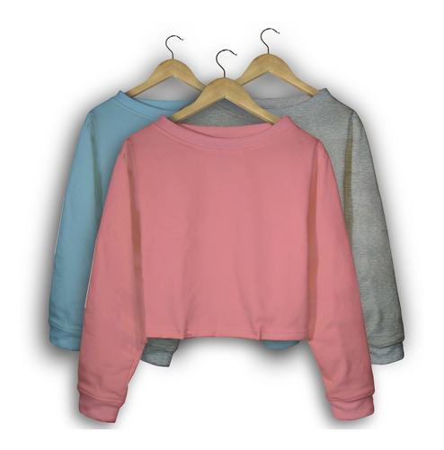 Buso Hoodie Saco Croptop En Algodón Perchado