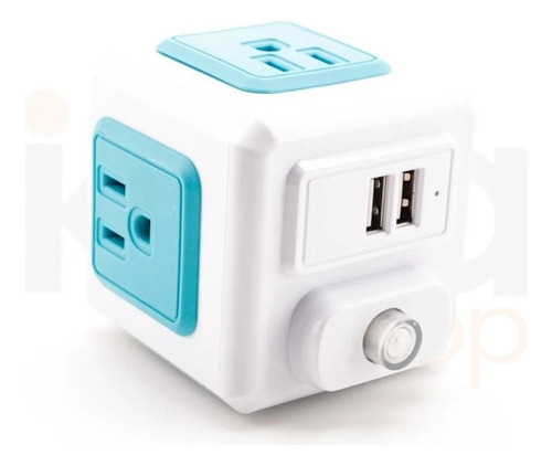 Multicontacto Clavija 4 Tomas 2 Puertos Usb 2 Pzas Adir 5822