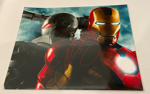 Autografo Robert Downey Jr Iron Man Foto Autografiada Certif (Usado)