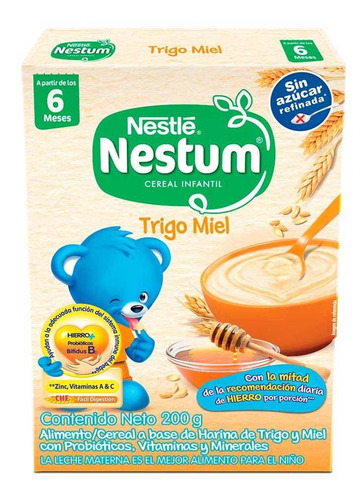 Cereal Infantil Trigo Miel 200g Nestum Nestlé- Bebés Y Niños