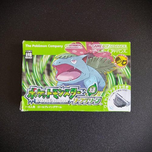 Pokémon Leaf Green (japonês) - Game Boy Advance - Completo (Usado)