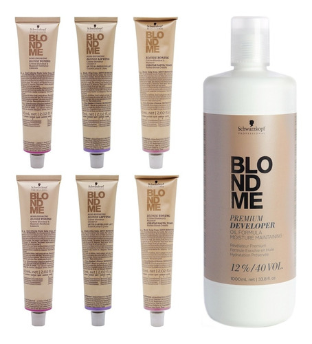 Schwarzkopf Blondme X6 Tintura Matizadora 60ml + Oxidante