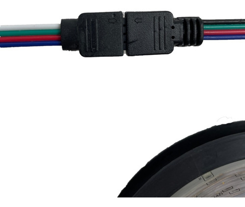 Imagen 5 de 10 de Cinta Luz Led Rgb 5m Adaptador De Corriente + Control Remoto