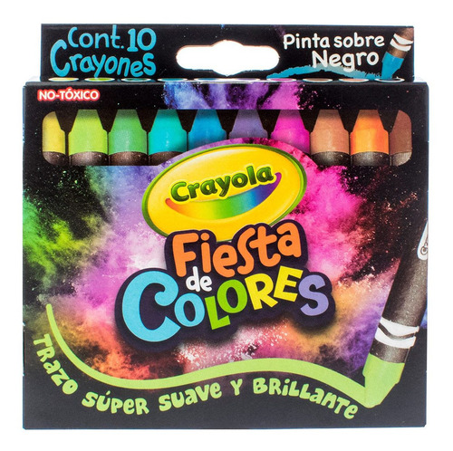 Crayones Fiesta De Colores Crayola C/10 Piezas