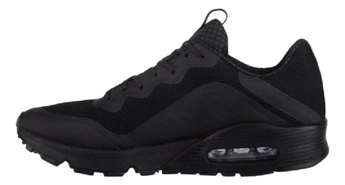 Tenis Pirma Mujer 1110527 Negros Deportivos Con Válvula Correr Gym