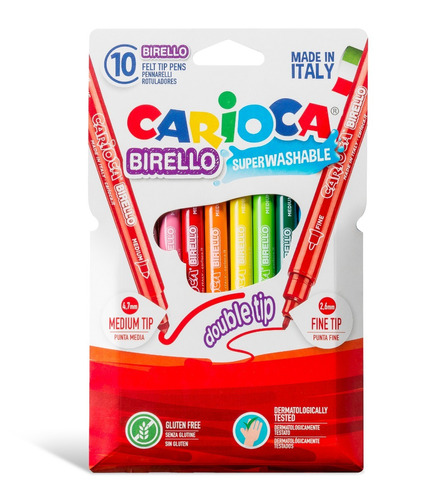 Marcadores Carioca Birello X 10 Made In Italy