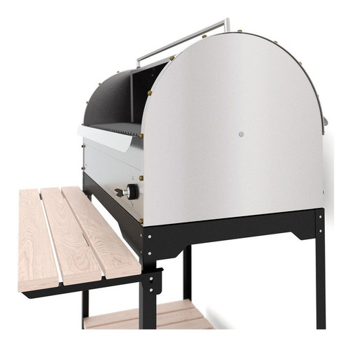 Parrilla A Gas Con Tapa Acero Inoxidable 90cm Luxorgas Movil