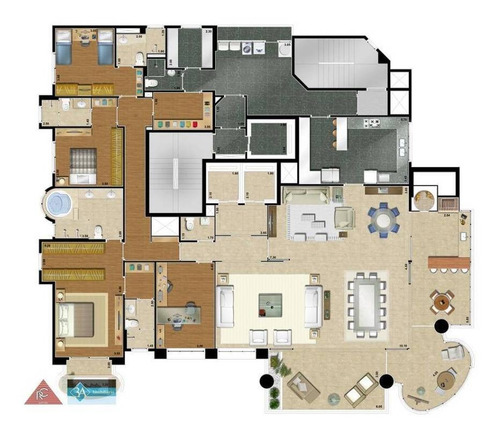 Imagem 6 de 30 de Apartamento Com 4 Dormitórios À Venda, 335 M² Por R$ 3.400.000,00 - Jardim Anália Franco - São Paulo/sp - Ap6107