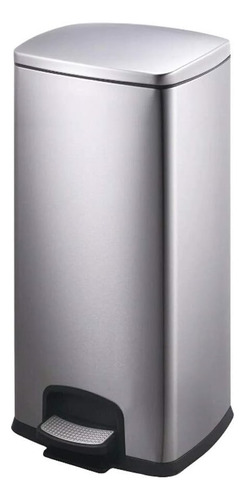 Cubo De Basura De Acero Inoxidable 30 Litros Hogar Oficina