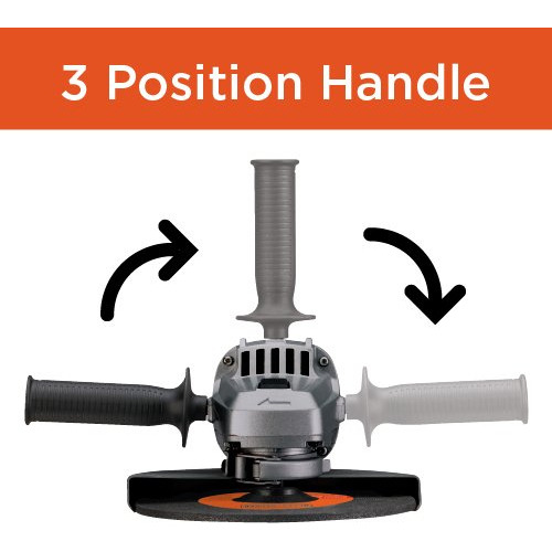 Amoladora Angular Black+decker, 4-1/2 Pulgadas, 6 Amperios (