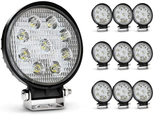 Nilight Foco Led Redondo De 27 W Luz Antiniebla Resistente A