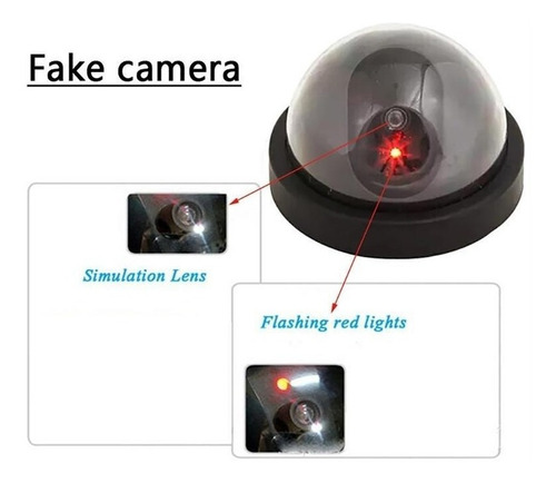 Pack 4 Camaras Seguridad Domo Falsa Camara Falsa