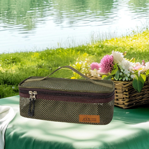 Bolsa Organizadora De Viaje Para Utensilios Verde Profundo
