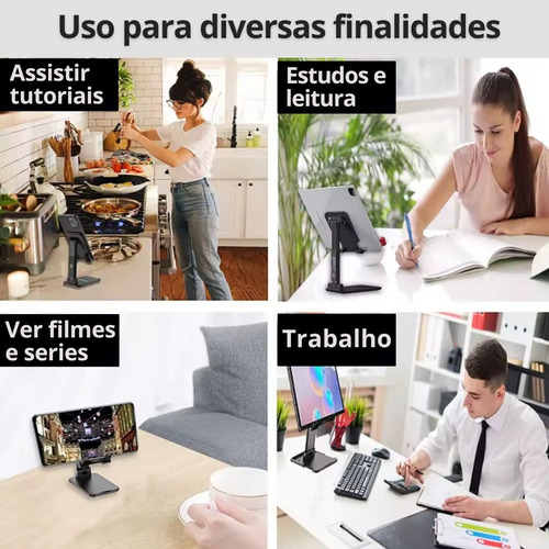 Suporte Mesa Celular Tablet iPad Kindle Vertical Horizontal