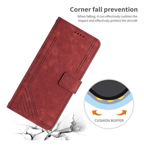 Funda Para Motorola Moto Edge 50 Fusion 5g Pu Cuero Lateral