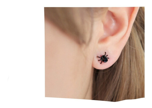 Aretes Araña Spider Pendiente Kawaii Mujer Niñas Arañita