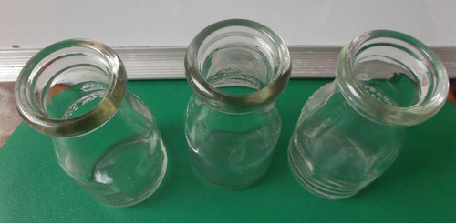 Juego De 3 Envases Antiguos De Leche
