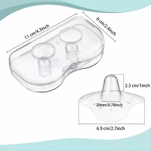 Finever 2 pares de protectores de pezón para lactancia, recién nacidos,  para mujeres, lactancia, bebé, protección de pezones de contacto premium  para