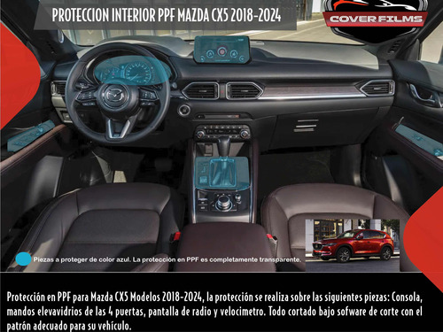 Proteccion Ppf Mazda Cx5 Consola Central Modelos 2018-2022