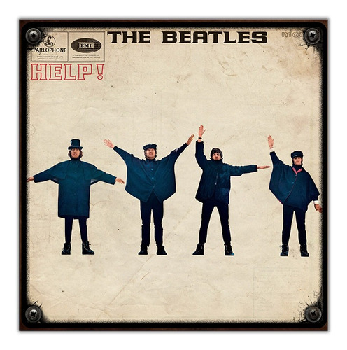 #02 - Cuadro Decorativo Vintage / The Beatles - Help!