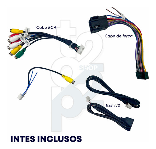 Central Multimídia Carplay E Android Auto 10p Com Gps Wifi