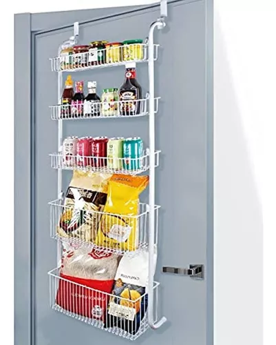 Organizador de especias montado en la pared, estante colgante de 3 niveles,  estante grande para condimentos para gabinete de cocina, despensa, puerta