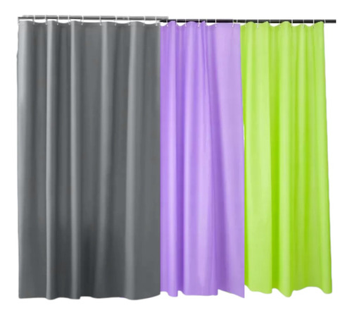 Set 3 Cortinas De Baño Ducha Decoración Mayoreo Cubiertas