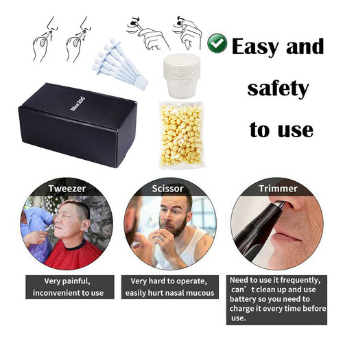 Q Kit De Cera Nasal Portátil Sem Papel Z Para Nariz E Rosto