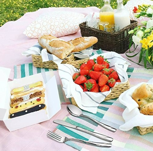 Imagen 7 de 7 de Nicesh 6-piece Acero Inoxidable Travelling Silverware Jue