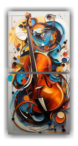 120x60cm Cuadros Abstractos De Fusión De Géneros Musicales