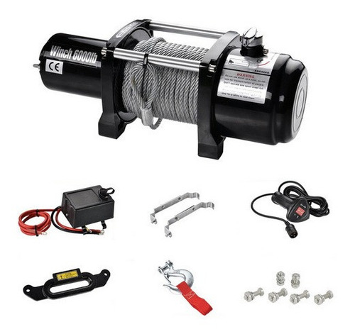 Winch Eléctrico 12v 6000 Lbs+control+ Envío 