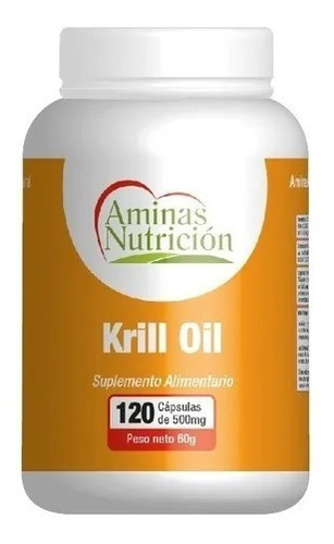 Krill Oil 120cap 500mg Aminas Aceite De Krill Envio Gratis
