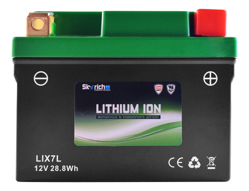 Bateria De Litio Skyrich P/ Moto Lix7l Libre Mantenimiento.