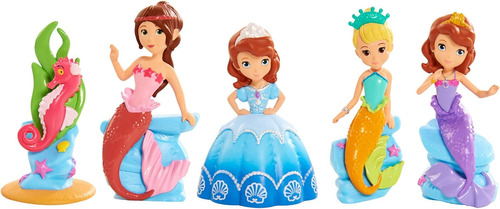 Set De 5 Figuras Sirenas Disney Princesa Sofia