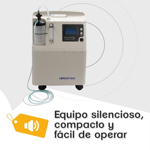 Imagen 3 de 8 de Concentrador De Oxígeno 5 L Compacto Grado Hospitalario Ms