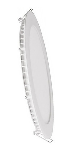 Imagen 3 de 9 de Panel Led Embutir Redondo 30cm Blanco 24w Interelec Luz Fria