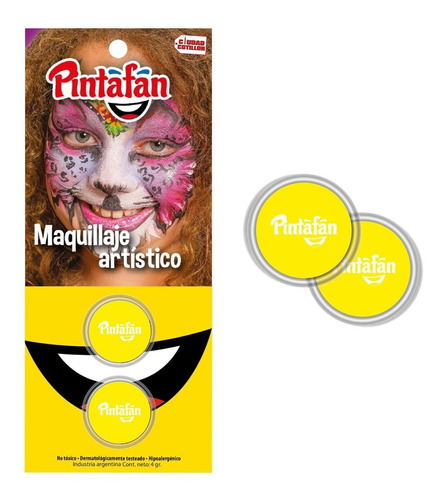 Kit Maquillaje Artístico X2 Pintura Pintafan-ciudad Cotillón