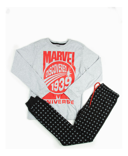 Pijama Niño 1939 Gris Marvel